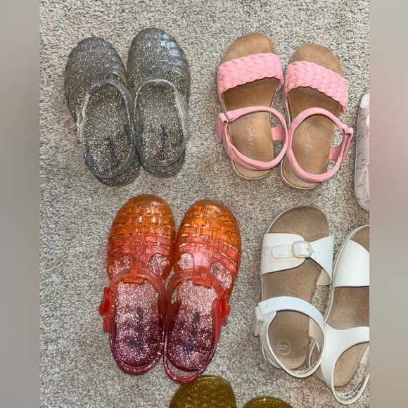Toddler Girl Size 10 Sandals Shoe Lot - Picture 2 of 14